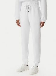 Armani Exchange Spodnie dresowe XW001745 AF10818 U0002 Biały Regular Fit. Białe spodnie dresowe damskie Armani Exchange, bez wzorów, z bawełny. Za 549.99 zł.