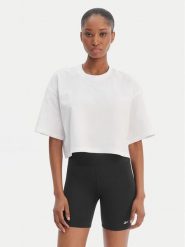 Reebok T-Shirt Reebok x Ewa Chodakowska Olka RK25612CCW Biały Relaxed Fit. Białe t-shirty damskie Reebok, xl, bez wzorów, z bawełny, bez kołnierzyka, bez ramiączek. Za 79.99 zł.