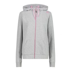 Bluza damska z kapturem CMP. Czerwone bluzy damskie CMP, l, bez wzorów, z materiału, bez ramiączek, z kapturem. Za 228.85 zł.