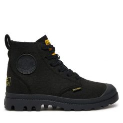 Trapery Palladium. Czarne trapery damskie Palladium, bez zapięcia. Za 499.99 zł.