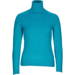Sweter w kolorze turkusowym. Niebieskie swetry nierozpinane damskie L'Univers du cachemire, m, bez wzorów, bez kołnierzyka, bez ramiączek. W wyprzedaży za 149.95 zł.