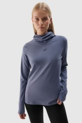 4F Bielizna termoaktywna drapana (góra) damska - granatowa XL. Niebieskia bielizna sportowa damska 4F, xl, bez wzorów, z dzianiny. Za 179.99 zł.