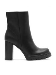 Clara Barson Botki CEO-MAGGI WS5881-03 Czarny. Czarne botki damskie Clara Barson, bez wzorów, z materiału, bez obcasa, na słupku, bez zapięcia. Za 169.99 zł.