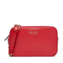Torebka Nine West. Czerwone listonoszki damskie Nine West, bez wzorów, bez dodatków. Za 169.99 zł.