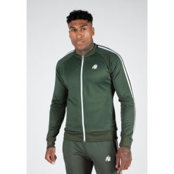 Riverside Kurtka dresowa - Zielony. Zielone kurtki męskie GORILLA WEAR, l, bez wzorów, z dresówki, sportowe, bez kaptura. Za 297.00 zł.