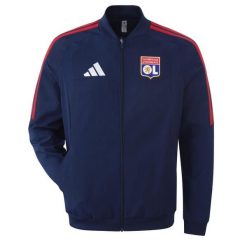 Kurtka prezentacyjna OL 2026/27. Niebieskie kurtki męskie Adidas, l, bez wzorów, z materiału, bez kaptura. Za 359.50 zł.