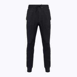 Spodnie Napapijri Malis Sum czarne na wędrówki. Czarne spodnie materiałowe męskie Napapijri, bez wzorów, z bawełny. Za 364.55 zł.