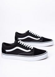 Tenisówki Vans Old Skool Czarne (VN000D3HY281). Czarne trampki i tenisówki damskie Vans, bez wzorów, z gumy, bez zapięcia. Za 279.99 zł.