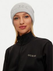 Guess Czapka AW5179 POL01 Szary. Szare czapki damskie Guess, na zimę, z aplikacjami, z materiału. Za 149.99 zł.