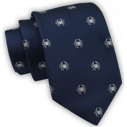 Krawat Alties (7 cm) - Znaki Zodiaku: RAK. Niebieskie krawaty i muchy Alties, bez wzorów, z tkaniny, eleganckie. Za 40.00 zł.