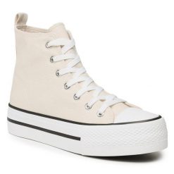 Trampki Jenny Fairy. Brązowe trampki i tenisówki damskie Jenny Fairy, bez wzorów, bez zapięcia. Za 94.99 zł.