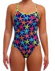 Strój do pływania menstruacyjny FUNKITA Starry Night - Diamond Secure. Brązowe stroje kąpielowe damskie Funkita, l, bez wzorów, z elastanu. Za 289.00 zł.