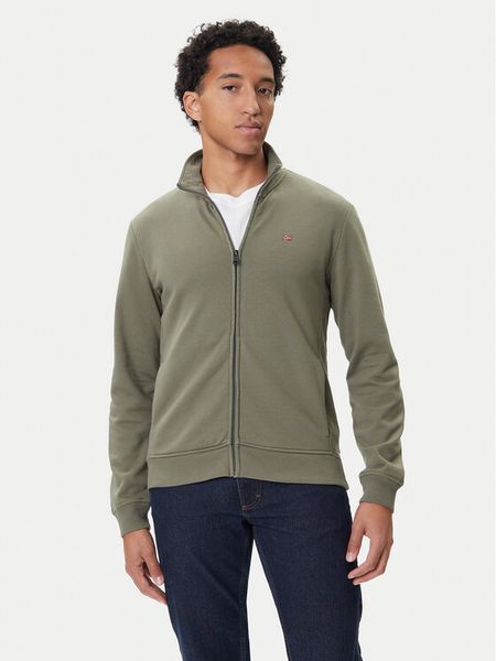 Napapijri Bluza Balis NP0A4GBA Zielony Regular Fit. Zielone bluzy męskie Napapijri, m, bez wzorów, z bawełny, bez ramiączek, bez kaptura. Za 389.99 zł.