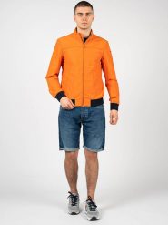 Kurtka turystyczna męska Vincit Bomber. Brązowe kurtki męskie Geox, m, bez wzorów, z bawełny, bez kaptura. Za 397.00 zł.