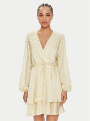 Gina Tricot Sukienka letnia 22684 Żółty Loose Fit. Żółte sukienki damskie Gina Tricot, na lato, m, bez wzorów, z syntetyku, bez kołnierzyka, bez ramiączek. Za 229.99 zł.