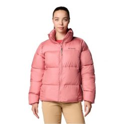 Kurtka sportowa damska Puffect II Full Zip Jacket. Czerwone kurtki sportowe damskie Columbia, xl, bez wzorów, z poliesteru, bez ramiączek, bez kaptura, trekkingowe. Za 449.99 zł.