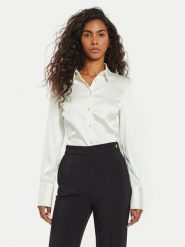 Guess Koszula Fernanda W3BH66 WFQC2 Écru Regular Fit. Koszule damskie Guess, m, z aplikacjami, z syntetyku, biznesowe, bez kołnierzyka, bez ramiączek. Za 369.99 zł.