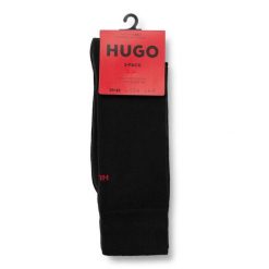 Skarpety długie HUGO. Czarne skarpety męskie Hugo, bez wzorów. Za 69.99 zł.