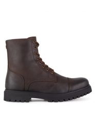 Hunter Trapery CHESTER-01 MI08 Brązowy. Brązowe buty zimowe męskie Hunter, bez wzorów, z nubiku, bez obcasa, bez zapięcia. Za 449.99 zł.