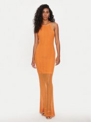 Guess Sukienka codzienna Sophie W4GK24 Z3E60 Pomarańczowy Slim Fit. Brązowe sukienki damskie Guess, na co dzień, m, z aplikacjami, z syntetyku, bez kołnierzyka, bez ramiączek, proste. Za 749.99 zł.