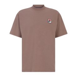 Koszulka FILA Blans Loose. Brązowe bluzki damskie Fila, l, bez wzorów, sportowe, bez kołnierzyka, bez ramiączek. Za 109.99 zł.