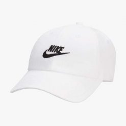 Czapka Nike Club Unstructured Futura Wash Cap, Dla obu płci. Białe czapki męskie Nike, bez wzorów, z bawełny. Za 290.00 zł.