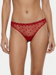 Guess Figi klasyczne O6RE05 KC600 Czerwony. Czerwone majtki damskie Guess, z syntetyku. Za 159.99 zł.