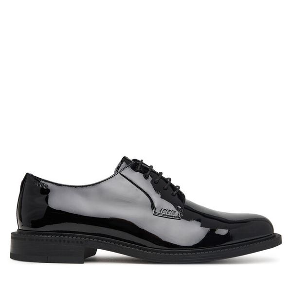 Półbuty HUGO. Czarne buty wizytowe męskie Hugo, bez wzorów, bez obcasa, bez zapięcia. Za 899.99 zł.