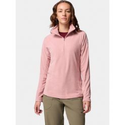 Bluza polarowa damska Columbia Glacial IV 1/2 Zip. Czerwone bluzy damskie Columbia, bez wzorów, z polaru, sportowe, bez ramiączek, bez kaptura. Za 149.99 zł.