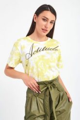 T-shirt Actitude TWINSET. T-shirty damskie Twinset Milano, xs, bez wzorów, bez kołnierzyka, bez ramiączek. W wyprzedaży za 161.37 zł.