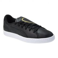 Buty do chodzenia męskie Puma Basket Crush Deboss. Czarne buty sportowe męskie Puma, bez wzorów, z materiału, bez zapięcia, trekkingowe. Za 224.00 zł.