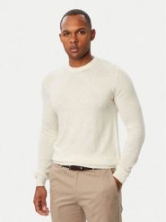 Guess Sweter M6BR36 Z1415 Kremowy Regular Fit. Białe swetry męskie Guess, m, z aplikacjami, z syntetyku, bez kołnierzyka, bez ramiączek. Za 394.99 zł.