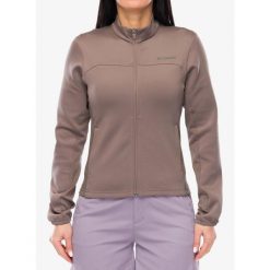 Bluza rozpinana damska Columbia Sloan Crest Spacer Fleece FZ. Brązowe bluzy damskie Columbia, bez wzorów, sportowe, bez ramiączek, bez kaptura. Za 362.99 zł.