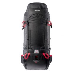 Plecak Turystyczny Rock 65L. Czarne plecaki męskie Hi-tec, bez wzorów, rockowe. Za 446.99 zł.