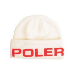 Czapka zimowa Poler Petrol Beanie ecru. Białe czapki damskie POLER, na zimę, bez wzorów. Za 73.00 zł.