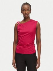 Marciano Guess Top G6GP02 K3068 Różowy Slim Fit. Czerwone topy damskie Marciano Guess, l, z aplikacjami, z wiskozy, bez kołnierzyka, bez ramiączek. Za 519.99 zł.