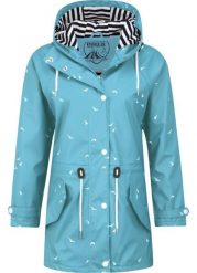 Płaszcz damski Pro-X Elements Marly. Niebieskie płaszcze damskie PRO-X ELEMENTS, bez wzorów, z materiału, bez kołnierzyka, z kapturem. Za 488.50 zł.