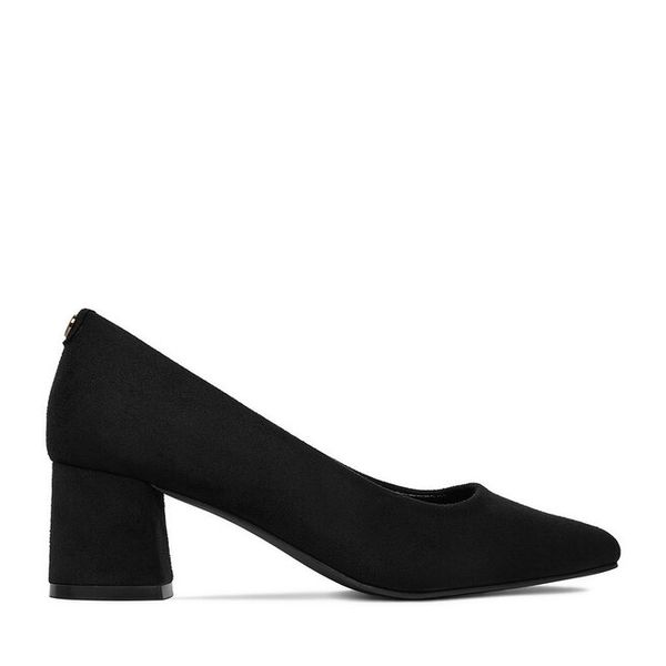 Czółenka JENNY. Czarne czółenka damskie Jenny, bez wzorów, bez obcasa, bez zapięcia. Za 119.99 zł.
