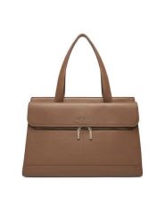 Nine West Torebka EO-ARKANSAS-LDA8210 Beżowy. Brązowe shopperki damskie Nine West, bez wzorów, z materiału, bez dodatków. Za 369.99 zł.
