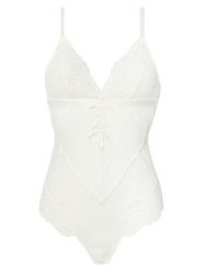 Hunkemöller Body Posie 301853 Biały. Białe body Hunkemöller, bez wzorów, z syntetyku. Za 119.99 zł.