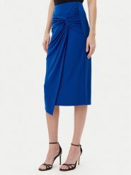 Rinascimento Spódnica midi CFC0123489003 Niebieski Regular Fit. Niebieskie spódnice damskie Rinascimento, m, bez wzorów, z syntetyku, midi. Za 219.99 zł.