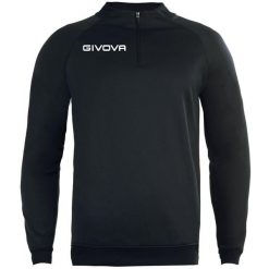 Bluza piłkarska dla dorosłych Givova Maglia Tecnica czarna. Czarne bluzy damskie Givova, m, bez wzorów, sportowe, bez ramiączek, bez kaptura. Za 87.15 zł.