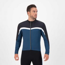 Koszulka rowerowa męska Rogelli COURSE z długim rękawem, ocieplana. Białe bluzy męskie Rogelli, l, bez wzorów, sportowe, bez ramiączek, bez kaptura. W wyprzedaży za 99.00 zł.