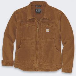 Kurtka męska Carhartt Kurtka Carhartt Rugged Flex Duck Berwick Brown. Brązowe kurtki męskie Carhartt, m, bez wzorów, bez kaptura. Za 446.49 zł.