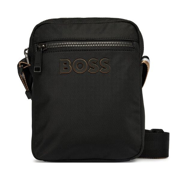 Saszetka BOSS. Czarne saszetki i nerki męskie Boss, bez wzorów. Za 273.99 zł.