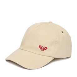 Czapka z daszkiem Roxy. Brązowe czapki damskie Roxy, bez wzorów. Za 49.99 zł.