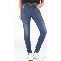 Diesel Skinzee Dżinsy Niebieski. Niebieskie jeansy damskie Diesel, bez wzorów, z bawełny. Za 722.95 zł.