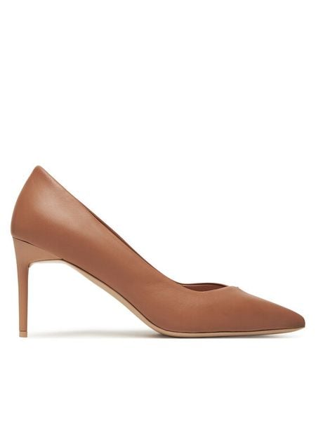 Max Mara Szpilki Phyllis 2524526191600 Różowy. Czerwone szpilki damskie Max Mara, bez wzorów, ze skóry, bez obcasa, na szpilce, bez zapięcia. Za 2,339.00 zł.