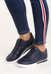 Niebieskie Sneakersy Seems to Change. Niebieskie obuwie sportowe damskie Born2be, bez wzorów, z okrągłym noskiem, bez zapięcia. Za 79.99 zł.