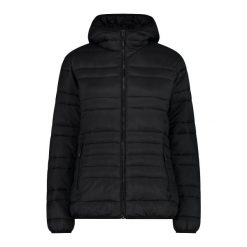 Kurtka damska turystyczna CMP 34K3116. Czarne kurtki sportowe damskie CMP, s, bez wzorów, bez ramiączek, bez kaptura, trekkingowe. Za 409.99 zł.